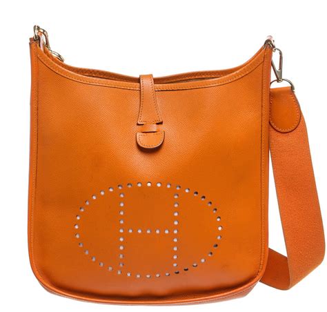 hermes bags orange|hermes evelyne bag orange.